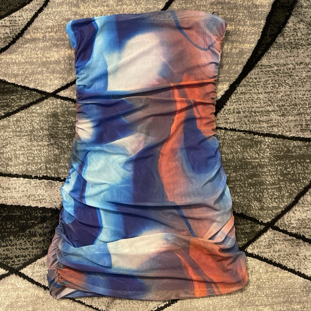 Princess Polly Blue and Orange Mini Dress